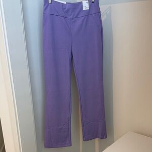 Purple It’s Magic Straight Slim Pants Size M NWT